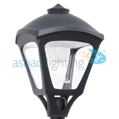 Picture of Sergio 30W E27 HighPower LED 4000K Assembled, Modern Lantern Head, Black/Clear