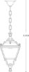 Picture of Elia Sichem 11W E27 LED 3000K Assembled, Classic Chain Lantern, Black/Clear